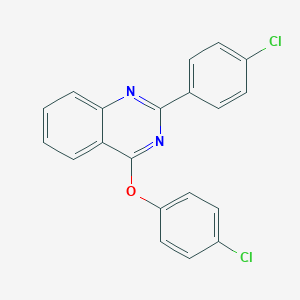 molecular formula C20H12Cl2N2O B430107 4-(4-Chlorophenoxy)-2-(4-chlorophenyl)quinazoline CAS No. 354992-33-9