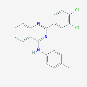 molecular formula C22H17Cl2N3 B430108 2-(3,4-dichlorophenyl)-N-(3,4-dimethylphenyl)quinazolin-4-amine CAS No. 354992-19-1