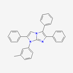 molecular formula C30H23N3 B4301100 1-(3-methylphenyl)-2,5,6-triphenyl-1H-imidazo[1,2-a]imidazole 