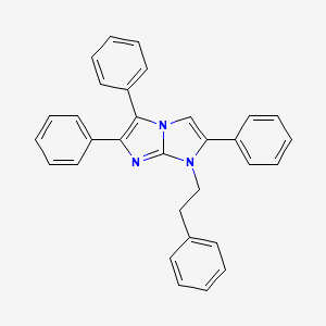 molecular formula C31H25N3 B4301105 2,5,6-triphenyl-1-(2-phenylethyl)-1H-imidazo[1,2-a]imidazole 
