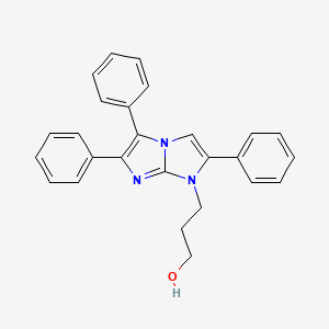 molecular formula C26H23N3O B4301113 3-(2,5,6-triphenyl-1H-imidazo[1,2-a]imidazol-1-yl)propan-1-ol 