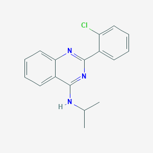 molecular formula C17H16ClN3 B430113 2-(2-chlorophenyl)-N-propan-2-ylquinazolin-4-amine CAS No. 354992-38-4