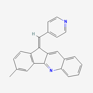 molecular formula C23H16N2 B4301132 3-methyl-11-(pyridin-4-ylmethylene)-11H-indeno[1,2-b]quinoline 