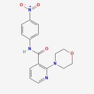 molecular formula C16H16N4O4 B4301163 2-morpholin-4-yl-N-(4-nitrophenyl)nicotinamide 