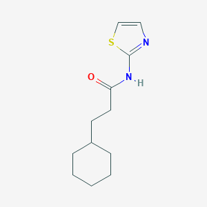 3-cyclohexyl-N-(1,3-thiazol-2-yl)propanamide