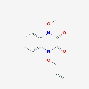 molecular formula C13H14N2O4 B430126 1-(Allyloxy)-4-ethoxy-1,4-dihydroquinoxaline-2,3-dione 