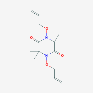 molecular formula C14H22N2O4 B430130 1,4-Bis(allyloxy)-3,3,6,6-tetramethyl-2,5-piperazinedione CAS No. 332850-15-4