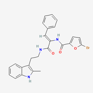molecular formula C25H22BrN3O3 B4301306 5-bromo-N-[1-({[2-(2-methyl-1H-indol-3-yl)ethyl]amino}carbonyl)-2-phenylvinyl]-2-furamide 