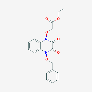 ethyl {[4-(benzyloxy)-2,3-dioxo-3,4-dihydroquinoxalin-1(2H)-yl]oxy}acetate