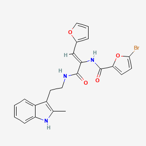 molecular formula C23H20BrN3O4 B4301310 5-bromo-N-[2-(2-furyl)-1-({[2-(2-methyl-1H-indol-3-yl)ethyl]amino}carbonyl)vinyl]-2-furamide 