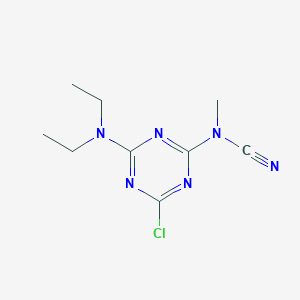4-Chloro-6-(diethylamino)-1,3,5-triazin-2-yl(methyl)cyanamide