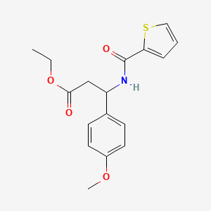 molecular formula C17H19NO4S B4301321 ethyl 3-(4-methoxyphenyl)-3-[(2-thienylcarbonyl)amino]propanoate 