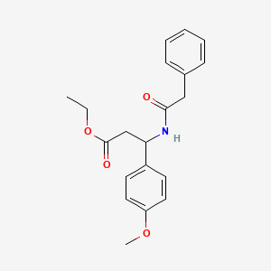 ethyl 3-(4-methoxyphenyl)-3-[(phenylacetyl)amino]propanoate