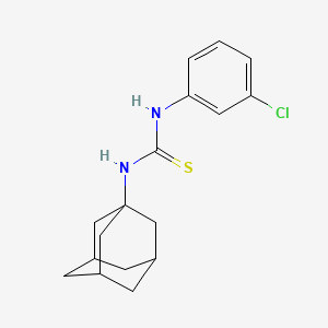molecular formula C17H21ClN2S B4301489 N-1-adamantyl-N'-(3-chlorophenyl)thiourea 