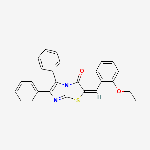 molecular formula C26H20N2O2S B4301551 2-(2-ethoxybenzylidene)-5,6-diphenylimidazo[2,1-b][1,3]thiazol-3(2H)-one 