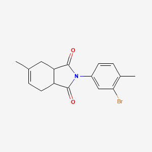 molecular formula C16H16BrNO2 B4301558 2-(3-bromo-4-methylphenyl)-5-methyl-3a,4,7,7a-tetrahydro-1H-isoindole-1,3(2H)-dione 