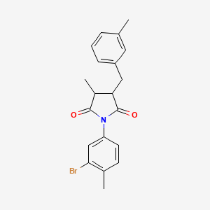 molecular formula C20H20BrNO2 B4301562 1-(3-bromo-4-methylphenyl)-3-methyl-4-(3-methylbenzyl)pyrrolidine-2,5-dione 