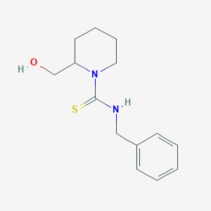 molecular formula C14H20N2OS B4301589 N-benzyl-2-(hydroxymethyl)piperidine-1-carbothioamide 