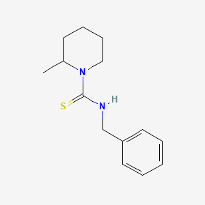 molecular formula C14H20N2S B4301592 N-benzyl-2-methylpiperidine-1-carbothioamide 