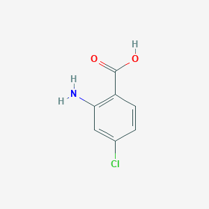 molecular formula C7H6ClNO2 B043016 2-Amino-4-chlorobenzoic acid CAS No. 89-77-0