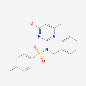 molecular formula C20H21N3O3S B430166 N-benzyl-N-(4-methoxy-6-methylpyrimidin-2-yl)-4-methylbenzenesulfonamide CAS No. 312597-90-3