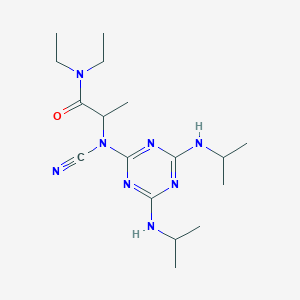 2-[[4,6-bis(isopropylamino)-1,3,5-triazin-2-yl](cyano)amino]-N,N-diethylpropanamide