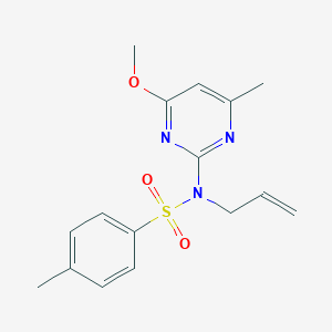 molecular formula C16H19N3O3S B430180 N-Allyl-N-(4-methoxy-6-methyl-pyrimidin-2-yl)-4-methyl-benzenesulfonamide CAS No. 312597-87-8