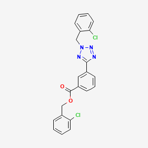 molecular formula C22H16Cl2N4O2 B4302128 2-chlorobenzyl 3-[2-(2-chlorobenzyl)-2H-tetrazol-5-yl]benzoate 