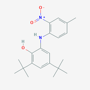 molecular formula C21H28N2O3 B4302135 2,4-di-tert-butyl-6-[(4-methyl-2-nitrophenyl)amino]phenol 