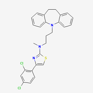 molecular formula C27H25Cl2N3S B4302153 4-(2,4-dichlorophenyl)-N-[3-(10,11-dihydro-5H-dibenzo[b,f]azepin-5-yl)propyl]-N-methyl-1,3-thiazol-2-amine 