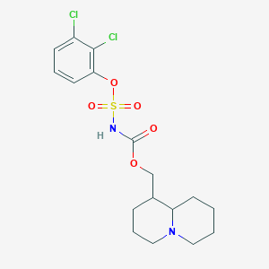 molecular formula C17H22Cl2N2O5S B4302219 octahydro-2H-quinolizin-1-ylmethyl [(2,3-dichlorophenoxy)sulfonyl]carbamate 