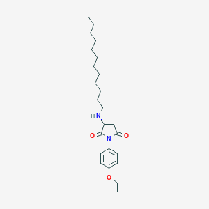 molecular formula C24H38N2O3 B430224 3-(Dodecylamino)-1-(4-ethoxyphenyl)pyrrolidine-2,5-dione CAS No. 488782-67-8
