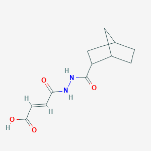 molecular formula C12H16N2O4 B430236 4-[2-(Bicyclo[2.2.1]hept-2-ylcarbonyl)hydrazino]-4-oxo-2-butenoic acid 