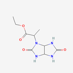 molecular formula C9H14N4O4 B4302419 ethyl 2-(2,5-dioxohexahydroimidazo[4,5-d]imidazol-1(2H)-yl)propanoate 