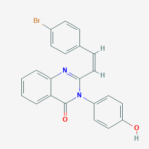 2-[2-(4-bromophenyl)vinyl]-3-(4-hydroxyphenyl)-4(3H)-quinazolinone