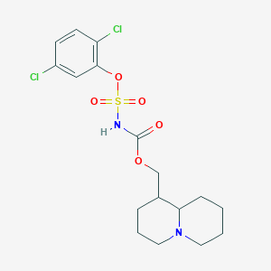 molecular formula C17H22Cl2N2O5S B4302475 octahydro-2H-quinolizin-1-ylmethyl [(2,5-dichlorophenoxy)sulfonyl]carbamate 