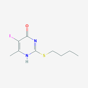 molecular formula C9H13IN2OS B430264 2-(Butylsulfanyl)-5-iodo-6-methyl-4-pyrimidinol CAS No. 331967-54-5