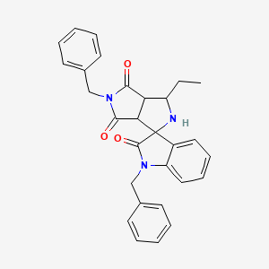1,5'-dibenzyl-3'-ethyl-3a',6a'-dihydro-2'H-spiro[indole-3,1'-pyrrolo[3,4-c]pyrrole]-2,4',6'(1H,3'H,5'H)-trione