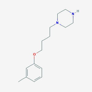 molecular formula C15H24N2O B430276 1-{4-[(3-Methylphenyl)oxy]butyl}piperazine 