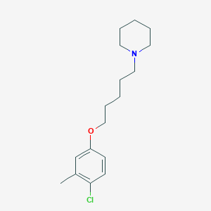 molecular formula C17H26ClNO B430277 1-[5-(4-Chloro-3-methylphenoxy)pentyl]piperidine 
