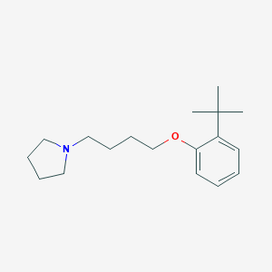 molecular formula C18H29NO B430278 1-[4-(2-Tert-butylphenoxy)butyl]pyrrolidine 
