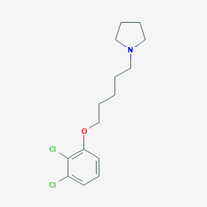 molecular formula C15H21Cl2NO B430280 1-[5-(2,3-Dichlorophenoxy)pentyl]pyrrolidine 