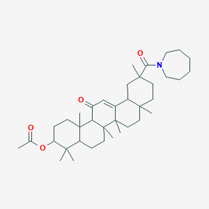 molecular formula C38H59NO4 B430281 29-(1-Azepanyl)-11,29-dioxoolean-12-en-3-yl acetate 