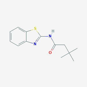 molecular formula C13H16N2OS B430286 N-(1,3-benzothiazol-2-yl)-3,3-dimethylbutanamide 