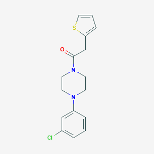 molecular formula C16H17ClN2OS B430289 1-(3-Chlorophenyl)-4-(2-thienylacetyl)piperazine CAS No. 6130-50-3