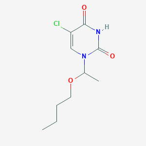 molecular formula C10H15ClN2O3 B430292 1-(1-Butoxyethyl)-5-chloropyrimidine-2,4-dione CAS No. 6054-30-4