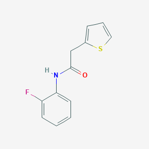 molecular formula C12H10FNOS B430301 N-(2-fluorophenyl)-2-(thiophen-2-yl)acetamide CAS No. 335204-10-9