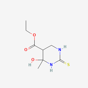molecular formula C8H14N2O3S B4303016 ethyl 4-hydroxy-4-methyl-2-thioxohexahydropyrimidine-5-carboxylate 