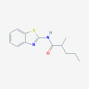 molecular formula C13H16N2OS B430304 N-(1,3-benzothiazol-2-yl)-2-methylpentanamide 