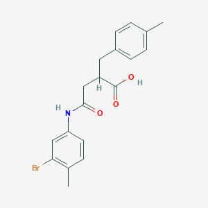 molecular formula C19H20BrNO3 B4303044 4-[(3-bromo-4-methylphenyl)amino]-2-(4-methylbenzyl)-4-oxobutanoic acid 